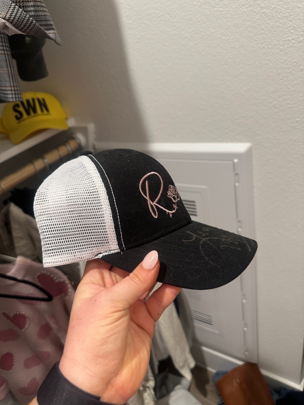 SIGNED LENA MICULEK Rose Trucker Hat by SIG SAUER - Picture 2 of 2